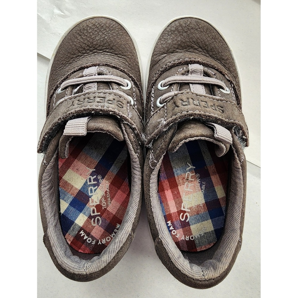 Sperry Shoes Sz 7.5 Toddler Boys' Brown Slip-On Boat Shoes - Picture 1 of 4